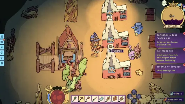 Good Heavens co op progression: Quests and Tech Trees